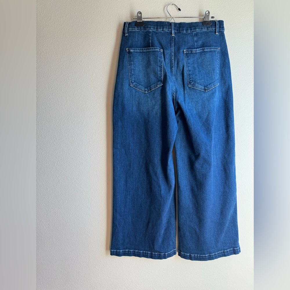 Le Jean Jude Wide Leg Trousers Blue Denim Jeans Womens size 31 - Picture 4 of 7